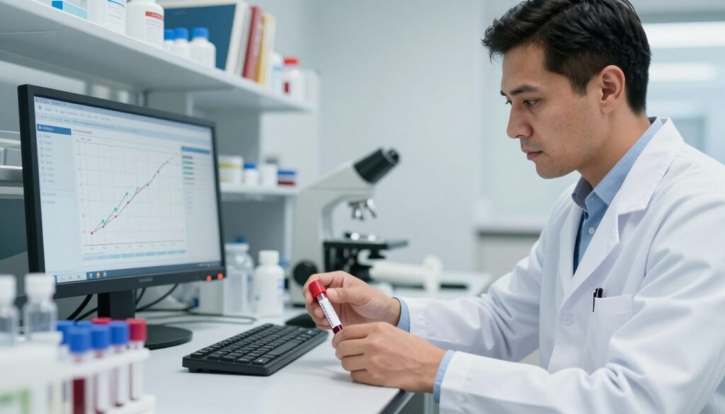 análisis de sangre examen de hemoglobina glicosilada diabetes